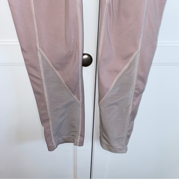 Gymshark | Dreamy Beige Mauve Mesh Panel High Waist Pocket Leggings Small - Picture 11 of 13